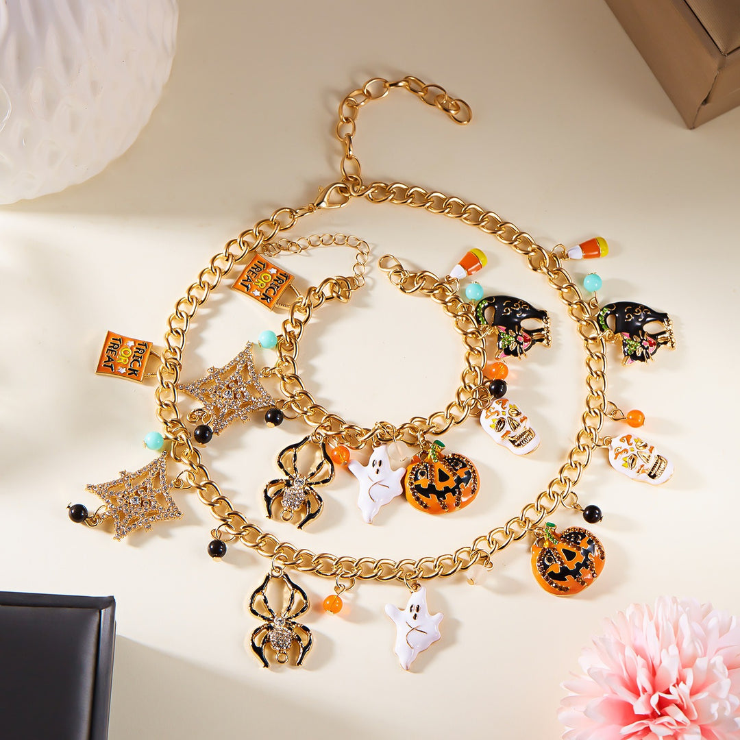 Halloween Pumpkin Ghost Bracelet