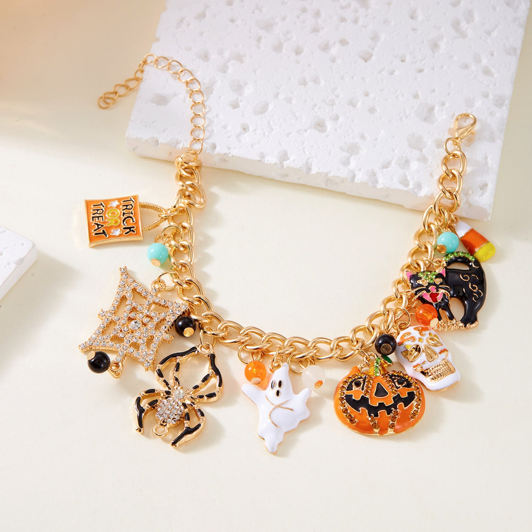 Halloween Pumpkin Ghost Bracelet